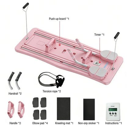 4-In-1 Fitness Board Full Body Training Multi Modes Optional Smart Timer Accurate Timing Eco-Friendly Material Long-Lasting Durable