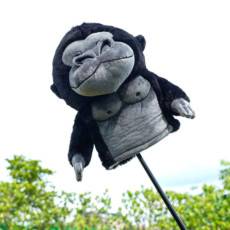 Craftsman Golf Chimpanzee Driver Headcover, Soft Plush, Protects Club, Funny