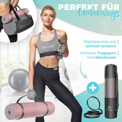 KESSER® Yogamatte TPE Fitnessmatte Gymnastikmatte Pilates Sportmatte Bodenmatte