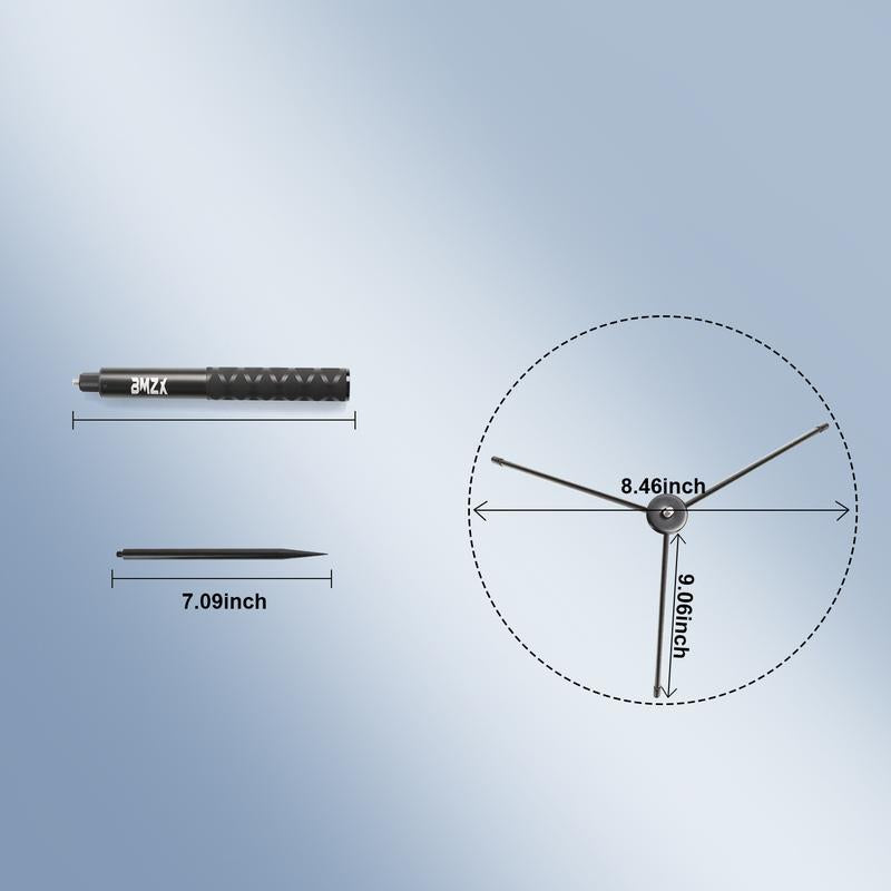 Golf Tripod Monopod, 47" Selfie Stick for Golf Swing Training & Recording | with Spike, Tripod, Phone Holder, 1/4"-20 Screw, Carry Bag | Compatible with Iphones, Android & Cameras