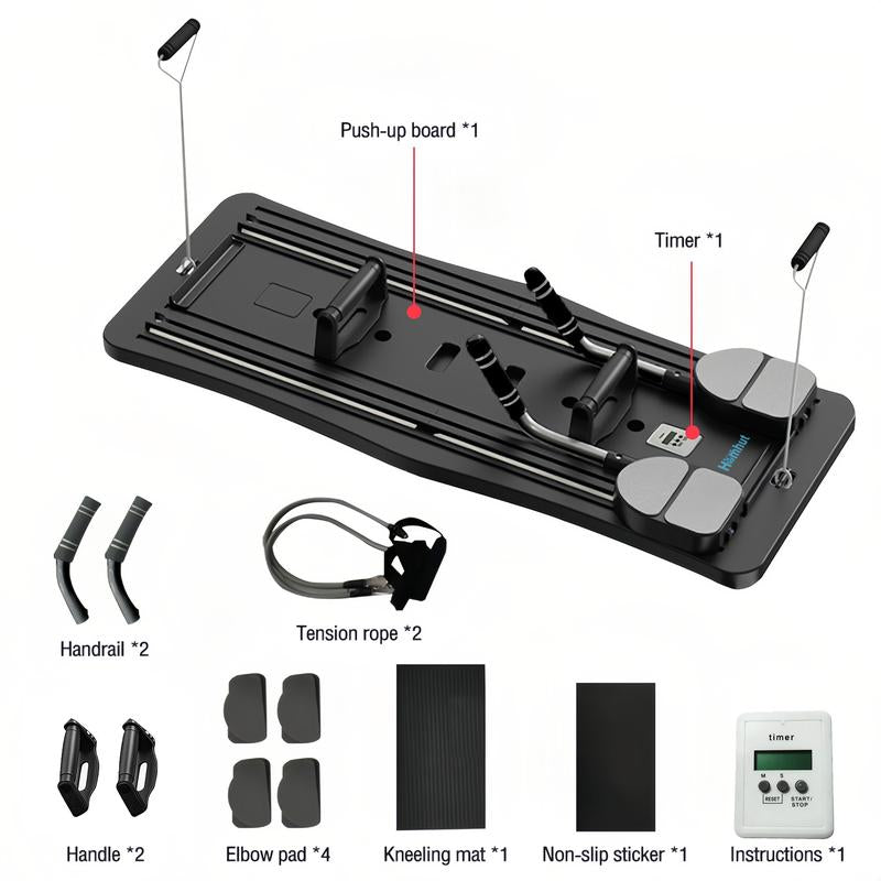 4-In-1 Fitness Board Full Body Training Multi Modes Optional Smart Timer Accurate Timing Eco-Friendly Material Long-Lasting Durable