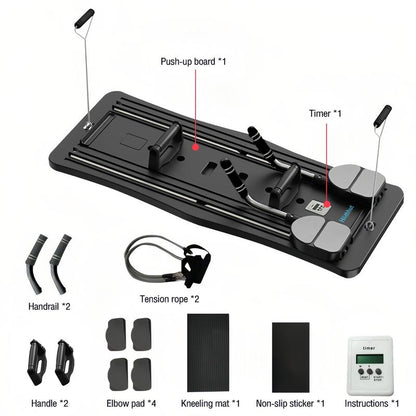 4-In-1 Fitness Board Full Body Training Multi Modes Optional Smart Timer Accurate Timing Eco-Friendly Material Long-Lasting Durable